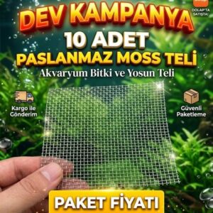 Moss ve Bitki Teli 5x5 (Paslanmaz Akvaryum Zemin Teli)
